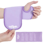 Hilph Wrist Ice Pack Wrap - Carpal Tunnel Relief, Reusable Hand Cold Compress - Purple - Damaged Box