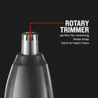 Remington NE3850 Nose Ear Eyebrow Hair Trimmer Clipper - Waterproof Cordless Battery Operated - Like New