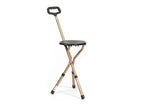 Drive Devilbiss Height Adjustable Aluminium Cane Seat - Walking Stick Stool - Mobility Aid Support - Very Good