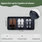 GARDENIX Pack of 3 Shoe Racks, Multi-Purpose Boot Shoe Drip Trays for Rain, Autumn and Winter, 71.5 x 34.5 x 3 cm, Shoe Mat, Drying Mat, Shoe Drip Trays, Plant Bowl - Very Good