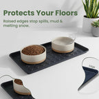 GARDENIX Pack of 3 Shoe Racks, Multi-Purpose Boot Shoe Drip Trays for Rain, Autumn and Winter, 71.5 x 34.5 x 3 cm, Shoe Mat, Drying Mat, Shoe Drip Trays, Plant Bowl - Very Good