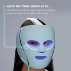 Shark CryoGlow LED Face Mask with Under-Eye Cooling, Anti-Ageing & Blemish Repair, Red & Blue LED, Infrared Light Therapy, USB-C, Remote Control, Storage Bag, Adjustable Straps - Like New