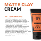 American Crew Matte Clay Cream - Hybrid hair styling clay gel for men | Absorbs Hair Oil & Detoxifies | Medium hold with matte finish | Natural Hair Gel for Men - New
