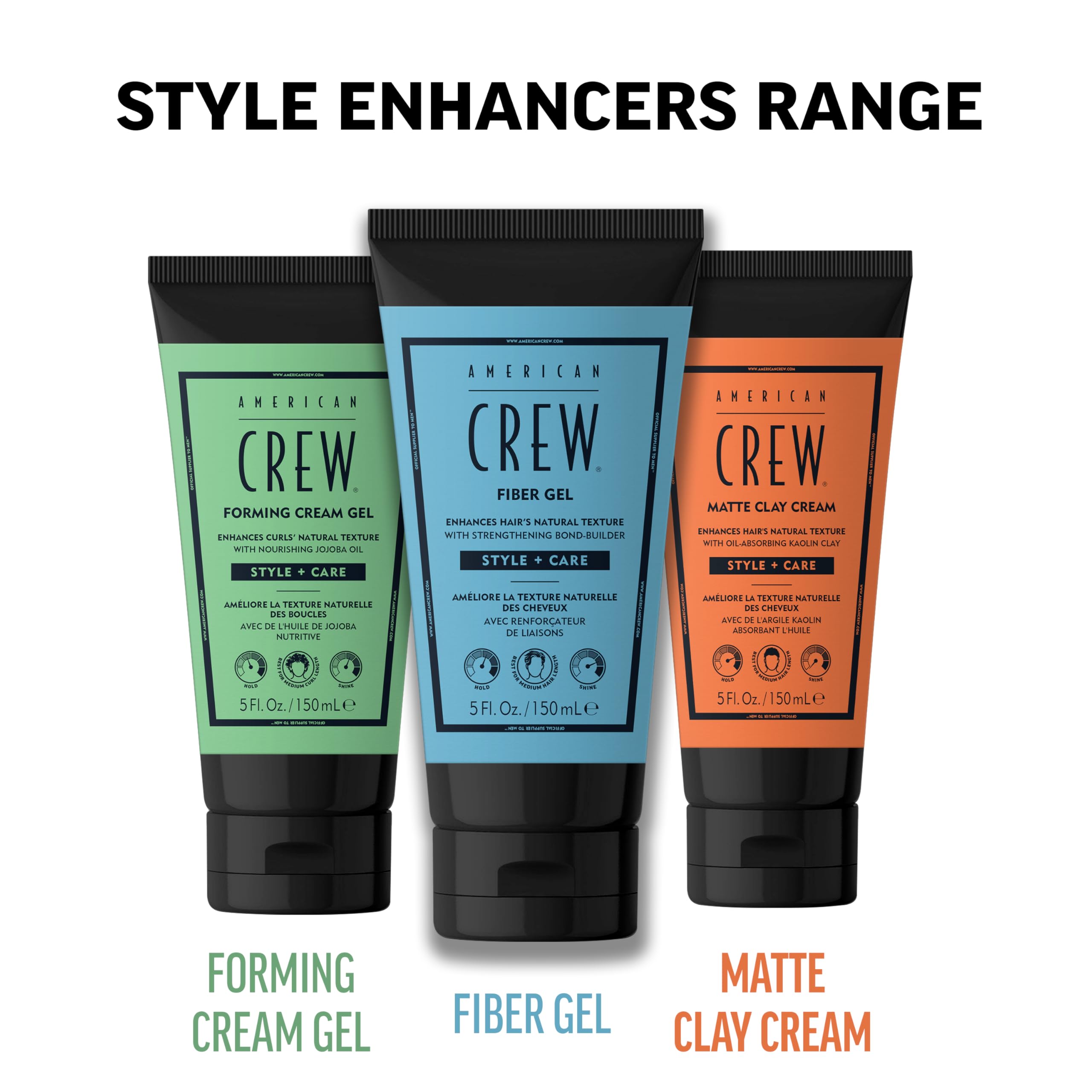 American Crew Matte Clay Cream - Hybrid hair styling clay gel for men | Absorbs Hair Oil & Detoxifies | Medium hold with matte finish | Natural Hair Gel for Men - New