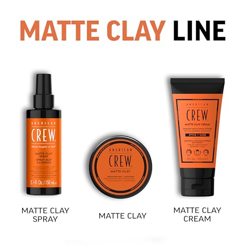American Crew Matte Clay Cream - Hybrid hair styling clay gel for men | Absorbs Hair Oil & Detoxifies | Medium hold with matte finish | Natural Hair Gel for Men - New
