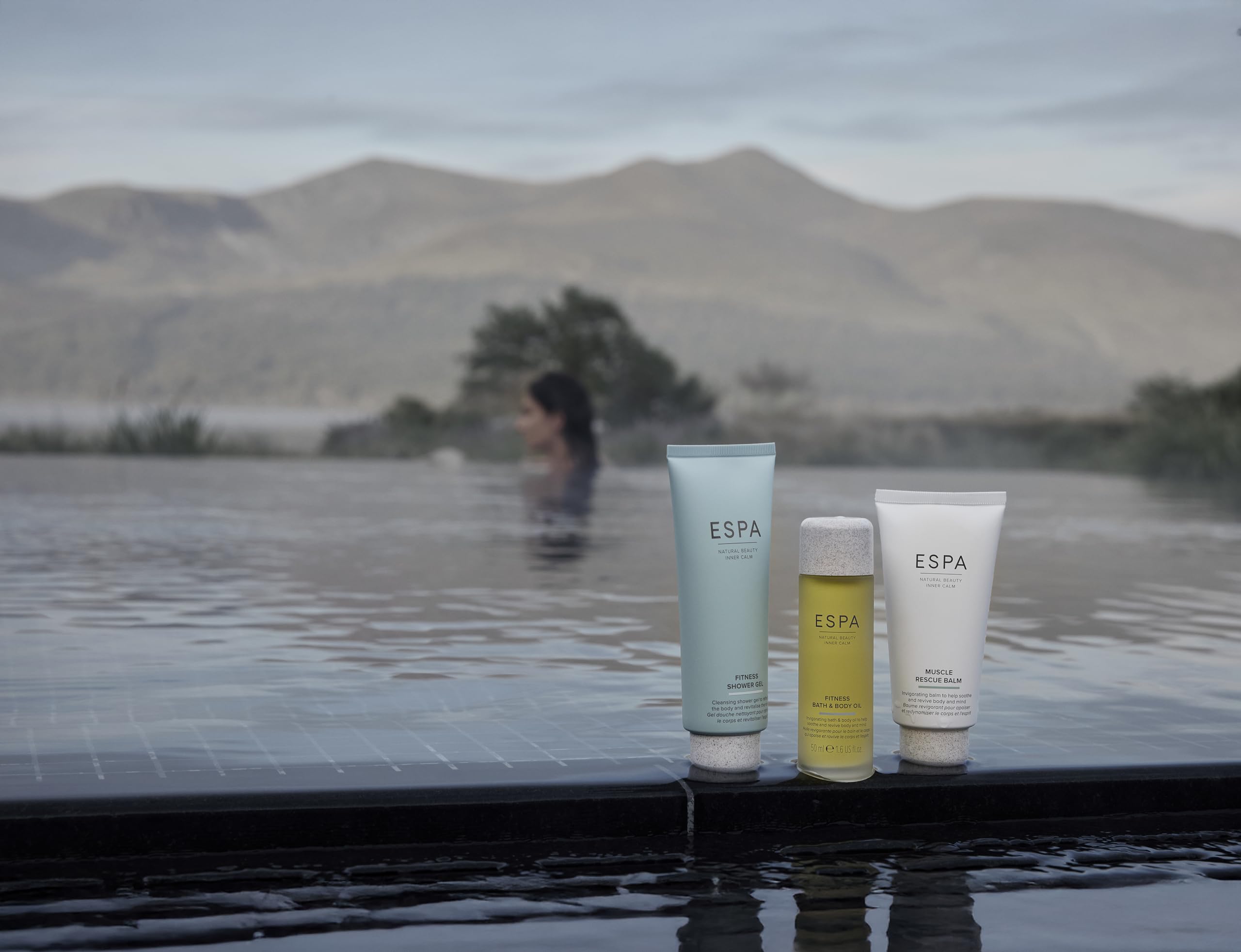 ESPA Fitness Collection | Muscle Rescue Balm & Refreshing Body & Shower Gel with Peppermint, Eucalyptus & Lavender | Post-Workout Recovery & Soothe Tired Muscles - Damaged Box