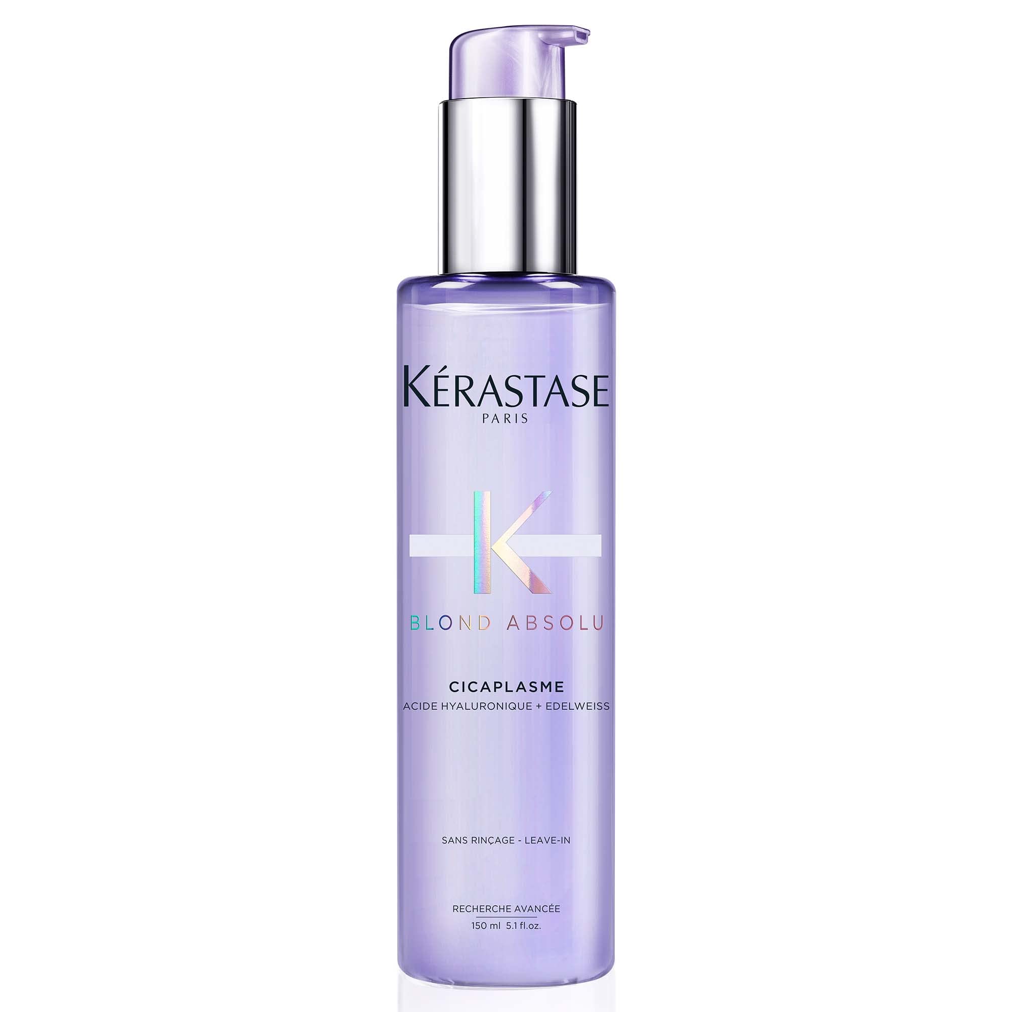 K'erastase Blond Absolu, Fortifying Heat Protecting Serum, For Lightened and Highlighted Hair, With Hyaluronic Acid and Edelweiss Flower, Cicaplasme, 250 ml - Damaged Box
