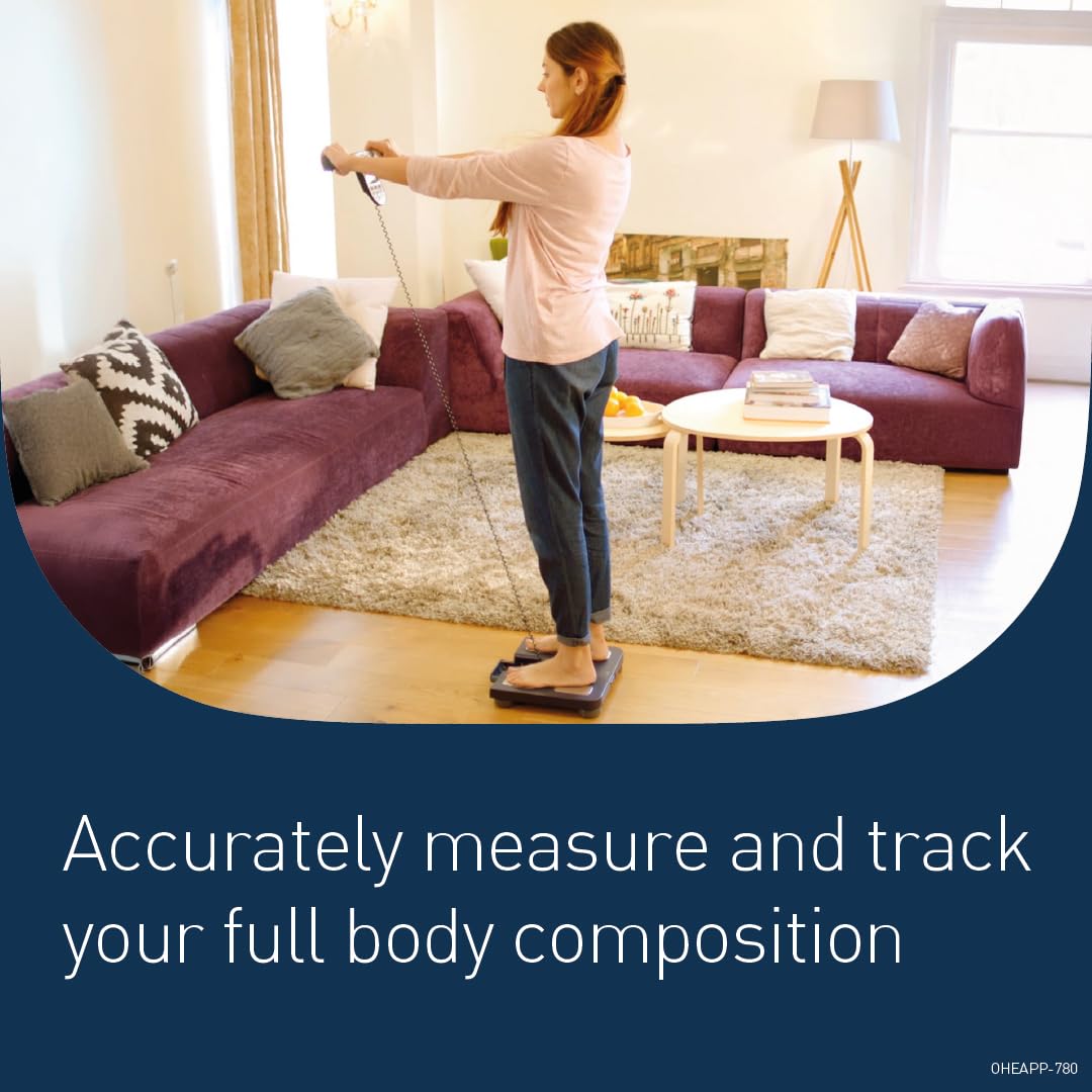 OMRON BF511 Body Composition Monitor - 8-Sensor Full Body Measurement Scale - BMI, Body Fat, 150kg Digital Weighing Scale - Damaged Box