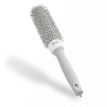 Olivia Garden Expert Blowout Speed - White & Grey - 35 - Ceramic Coated Round Brush with Extra Long Barrel for 25% Faster Blowouts - New