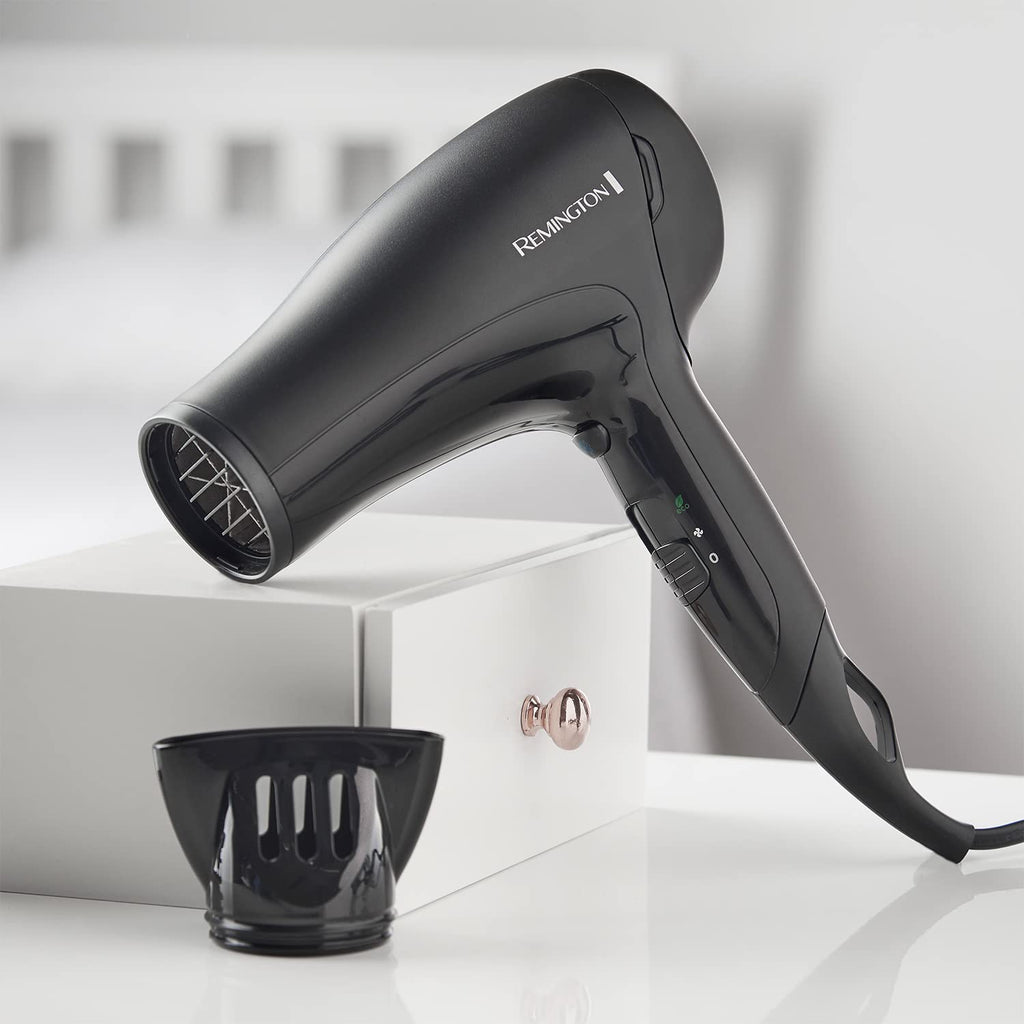 Remington D3010 Power Dry Lightweight Hair Dryer, 2000 W, Black - Damaged Box