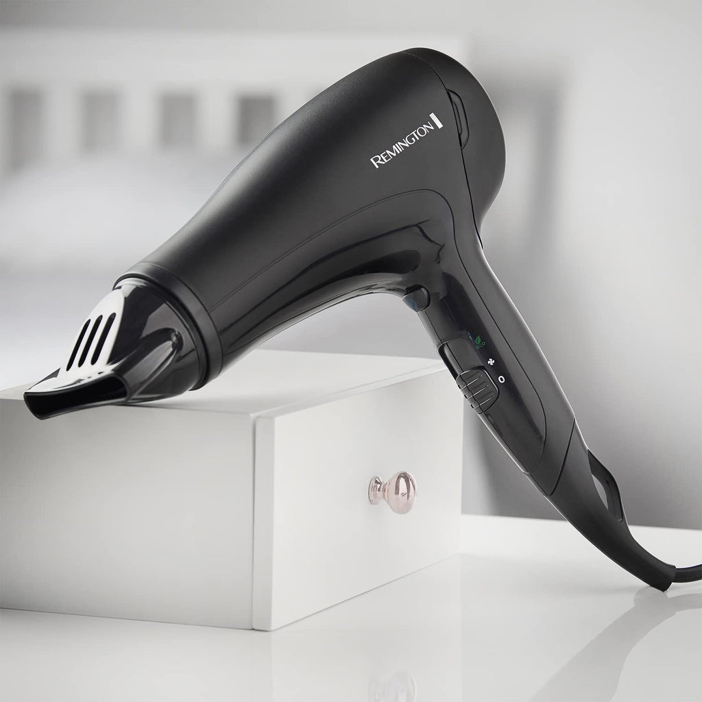 Remington D3010 Power Dry Lightweight Hair Dryer, 2000 W, Black - Damaged Box