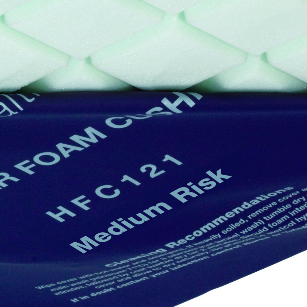 Harvest Healthcare Modular Foam Pressure Care Cushion -Medium Risk (Eligible for VAT relief in the UK), 430(L)x430(W)x95(H) mm, Paired Mattress - Community (HSMCOM), Safe Working Load 95kg / 15st - Damaged Box