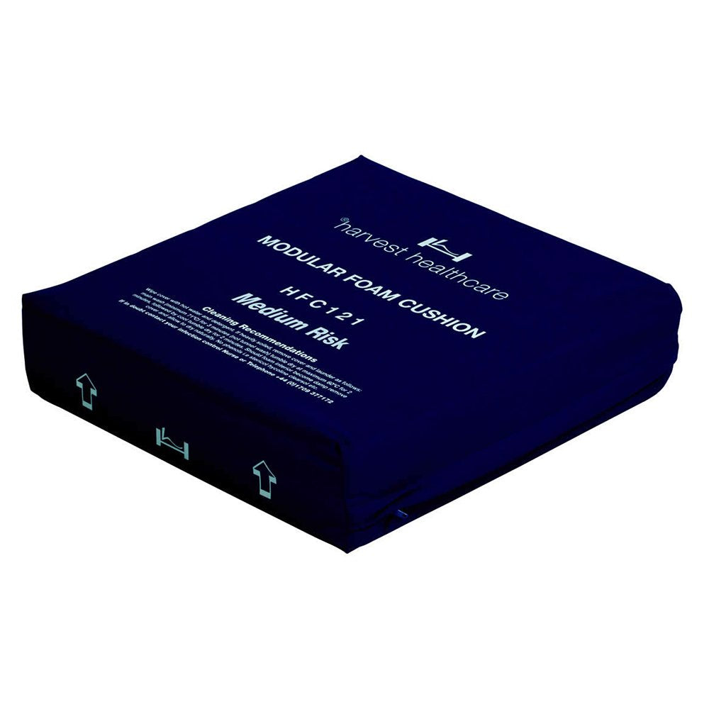 Harvest Healthcare Modular Foam Pressure Care Cushion -Medium Risk (Eligible for VAT relief in the UK), 430(L)x430(W)x95(H) mm, Paired Mattress - Community (HSMCOM), Safe Working Load 95kg / 15st - Damaged Box
