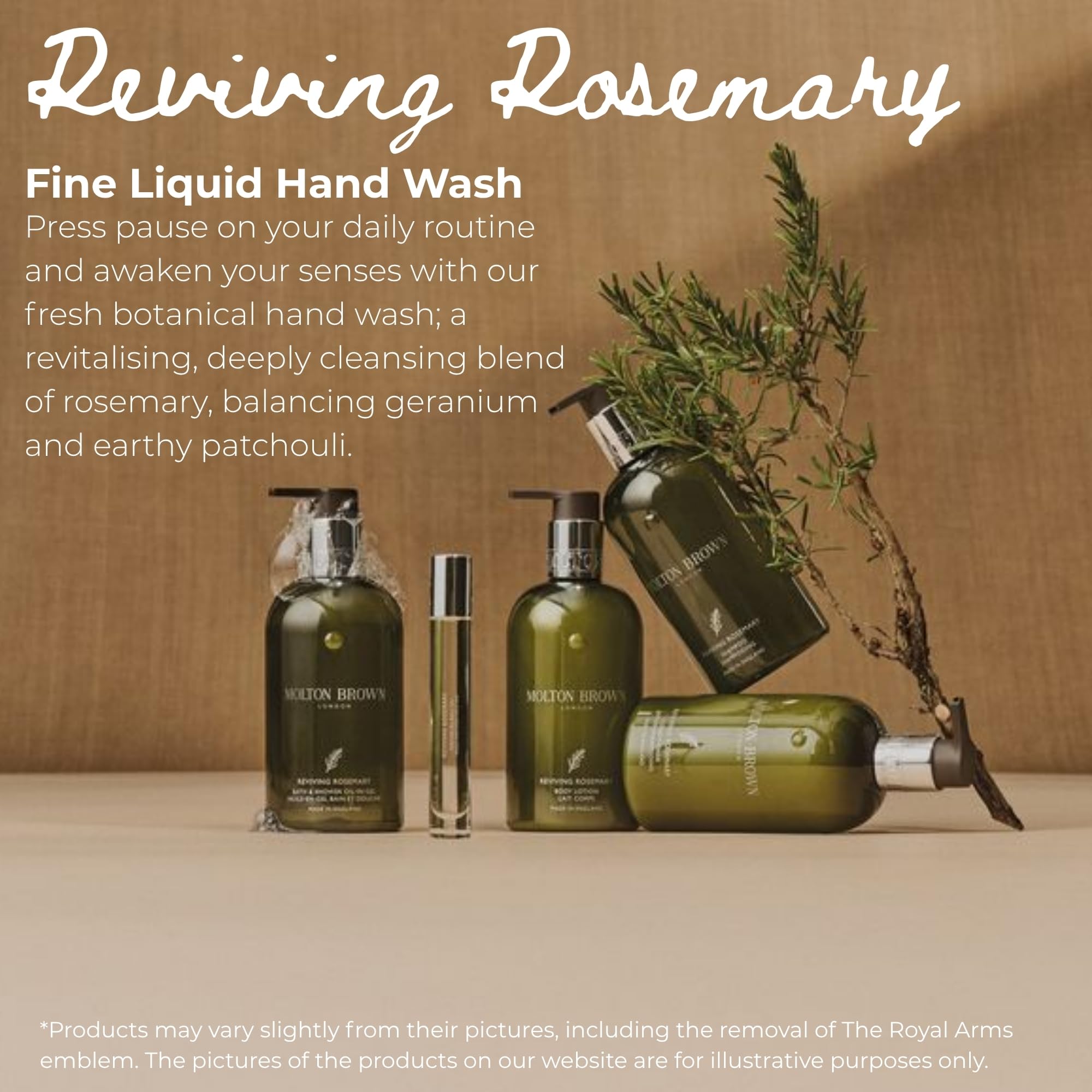 Molton Brown Reviving Rosemary Fine Liquid Hand Wash 300 ml - New
