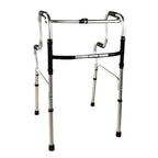 Mobiclinic(R), Walking Frame for The Elderly, Lightweight Foldable Rollator, Aluminium, Non-Slip, Height Adjustable, Without Wheels, 4 Legs, P'ortico, Elderly People, Walking Frame for Adults - Damaged Box