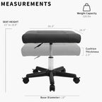 VIVO Ergonomic Mobile Footrest with Wheels - Height Adjustable Desk Stool - Thick Padding - Homewares - Damaged Box