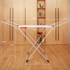 Vileda Extra Clothes Airer - X-Legs, 20m Drying Space, Socks Holder, Sturdy, Compact Laundry Rack - Like New