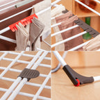 Vileda Extra Clothes Airer - X-Legs, 20m Drying Space, Socks Holder, Sturdy, Compact Laundry Rack - Like New