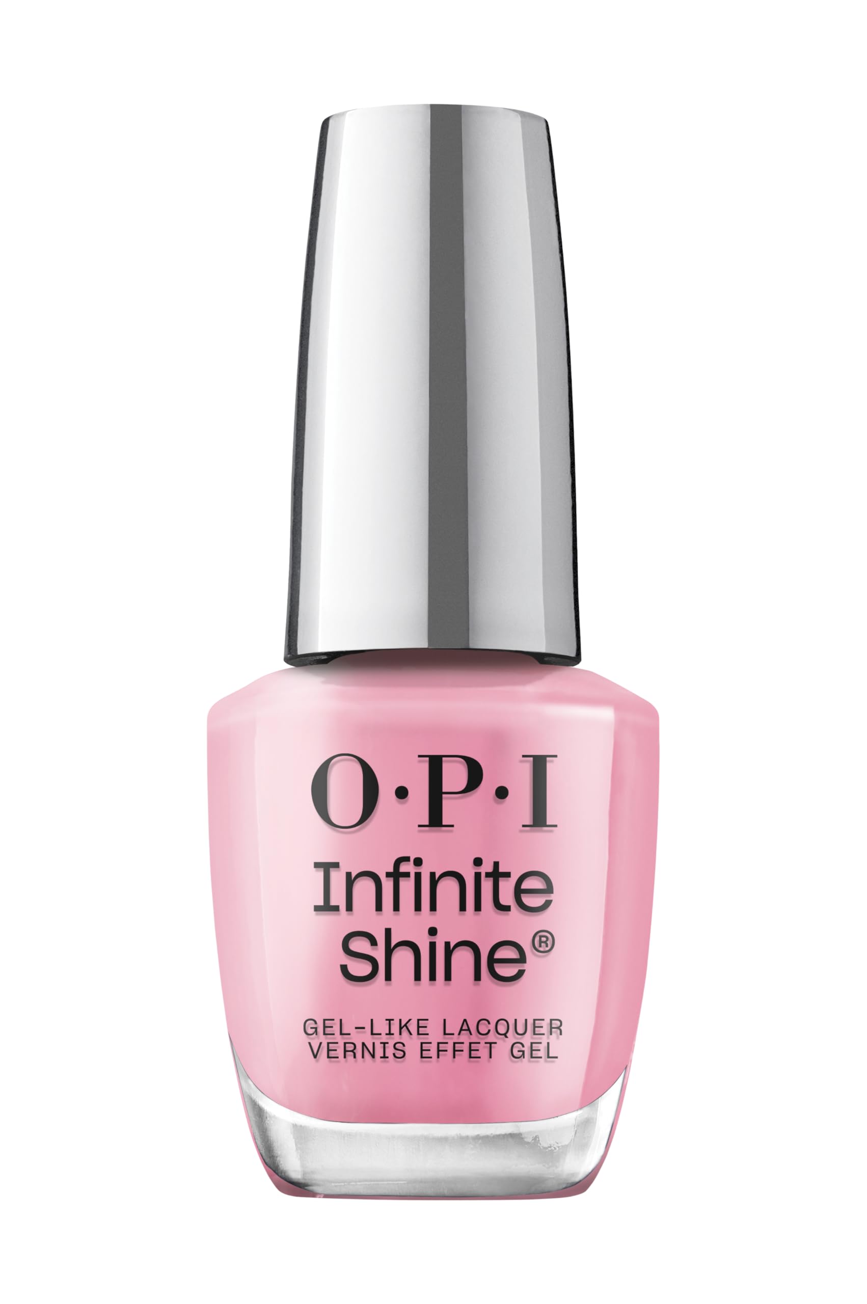 OPI Infinite Shine Nail Polish - Flamingo Your Own Way - Gel Like & Long Lasting Pink Cr`eme Nail Polish - with Pre-Cured Gel Technology & OPI Pro-Wide Brush (15ml) - New