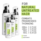 Nioxin System 2 Scalp + Hair Thickening Treatment - Hair Loss Serum for Natural Hair with Progressed Thinning - With Niacinamide & Biotin (100ml) - Damaged Box