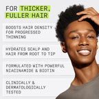 Nioxin System 2 Scalp + Hair Thickening Treatment - Hair Loss Serum for Natural Hair with Progressed Thinning - With Niacinamide & Biotin (100ml) - Damaged Box
