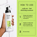 Nioxin System 2 Scalp + Hair Thickening Treatment - Hair Loss Serum for Natural Hair with Progressed Thinning - With Niacinamide & Biotin (100ml) - Damaged Box