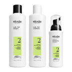 Nioxin System 2 Scalp + Hair Thickening Treatment - Hair Loss Serum for Natural Hair with Progressed Thinning - With Niacinamide & Biotin (100ml) - Damaged Box