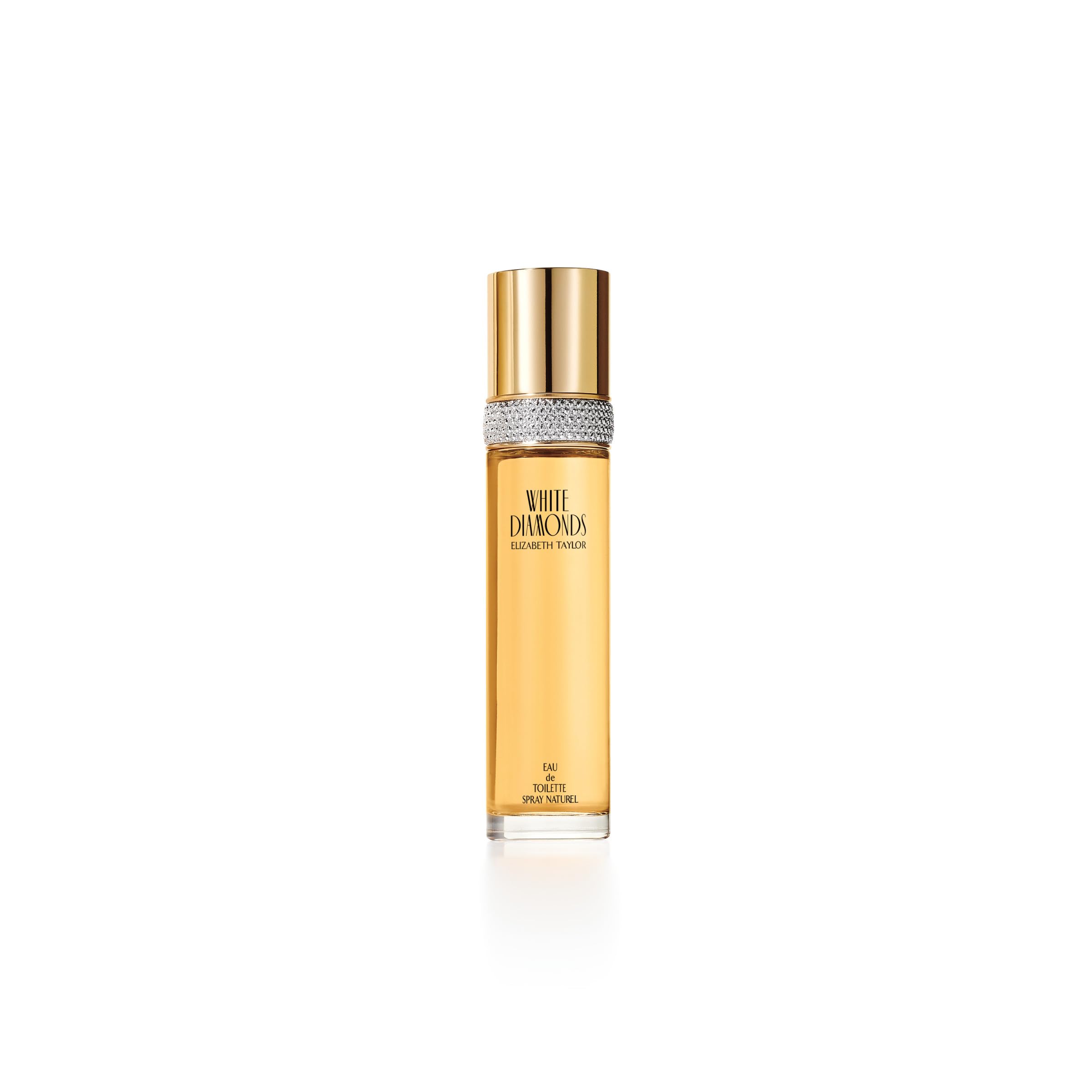 Elizabeth Taylor White Diamonds Eau de Toilette Spray, 100ml, Floral Chypre Fragrance, Celebrity Perfume for Women - Damaged Box