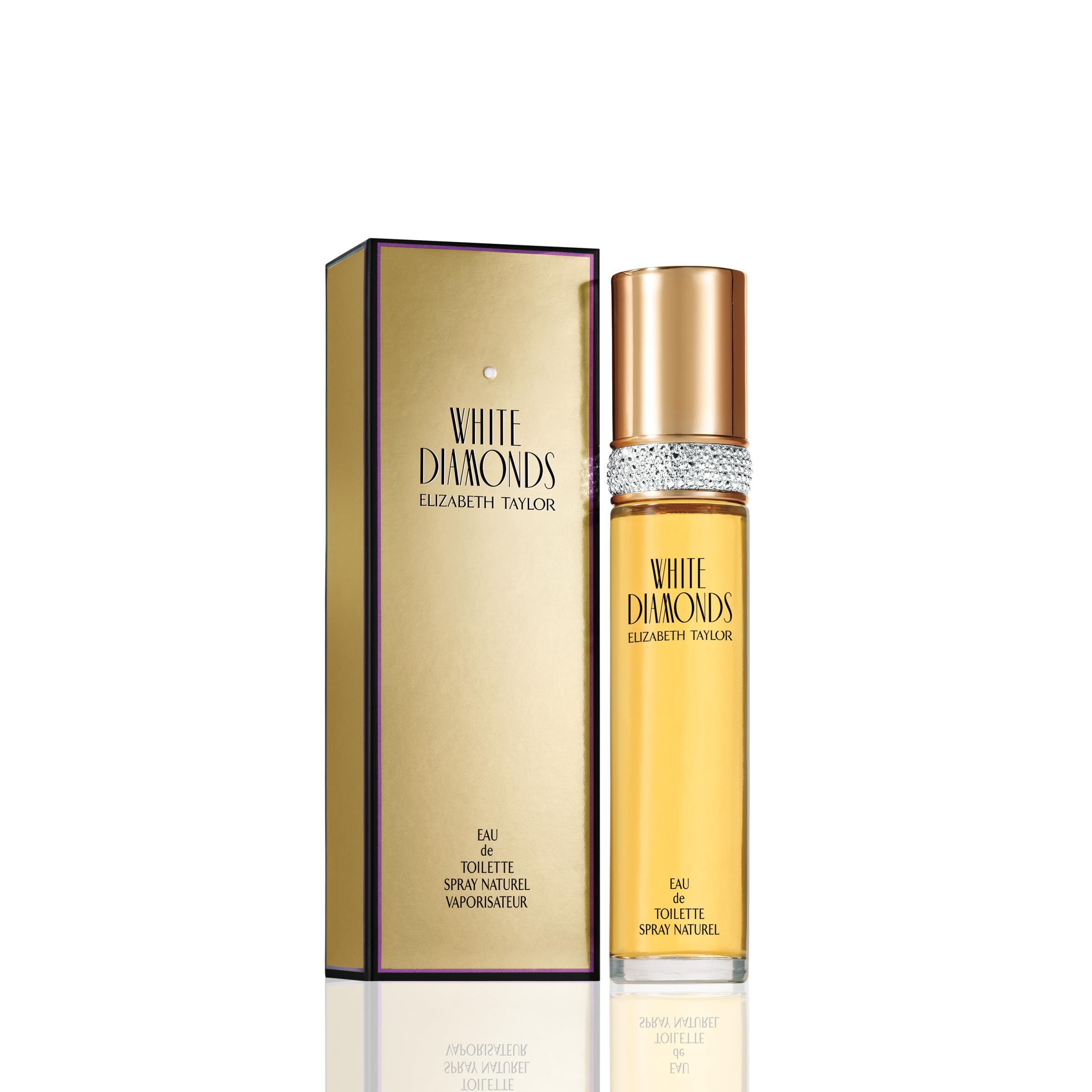 Elizabeth Taylor White Diamonds Eau de Toilette Spray, 100ml, Floral Chypre Fragrance, Celebrity Perfume for Women - Damaged Box