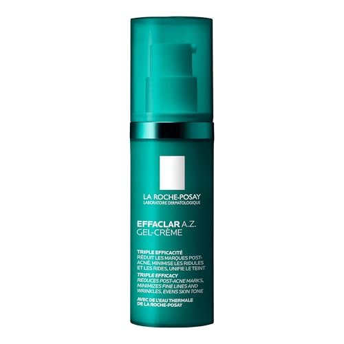 La Roche-Posay Effaclar A.Z. Gel Cream Daily Moisturiser for Breakouts and Ageing with 10% Azelaic Acid, Salicylic Acid, Hyaluronic Acid 40ml - New - BBE 06/2028