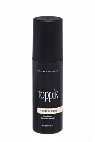 Toppik FiberHold Spray, Strengthens the Bond Between Hair Fibres and Your Hair, for Thicker Looking Hair, 118ml - New