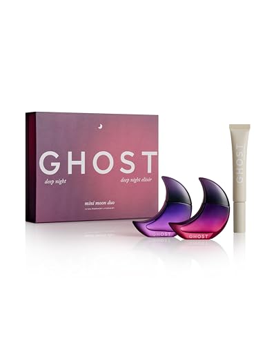 Ghost Deep Night Fragrance Gift Set - Includes EDT 10ml, Deep Night Elixir EDP 10ml & Shimmer Glaze Peptide Lip Serum - New