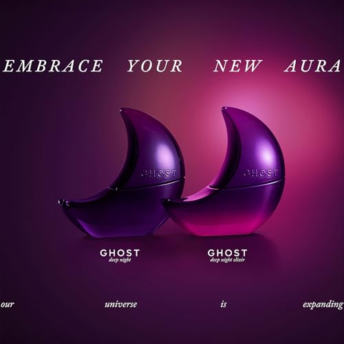 Ghost Deep Night Fragrance Gift Set - Includes EDT 10ml, Deep Night Elixir EDP 10ml & Shimmer Glaze Peptide Lip Serum - New