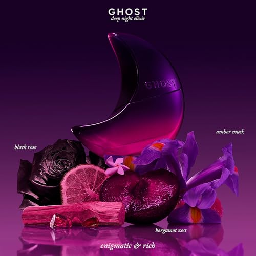 Ghost Deep Night Fragrance Gift Set - Includes EDT 10ml, Deep Night Elixir EDP 10ml & Shimmer Glaze Peptide Lip Serum - New