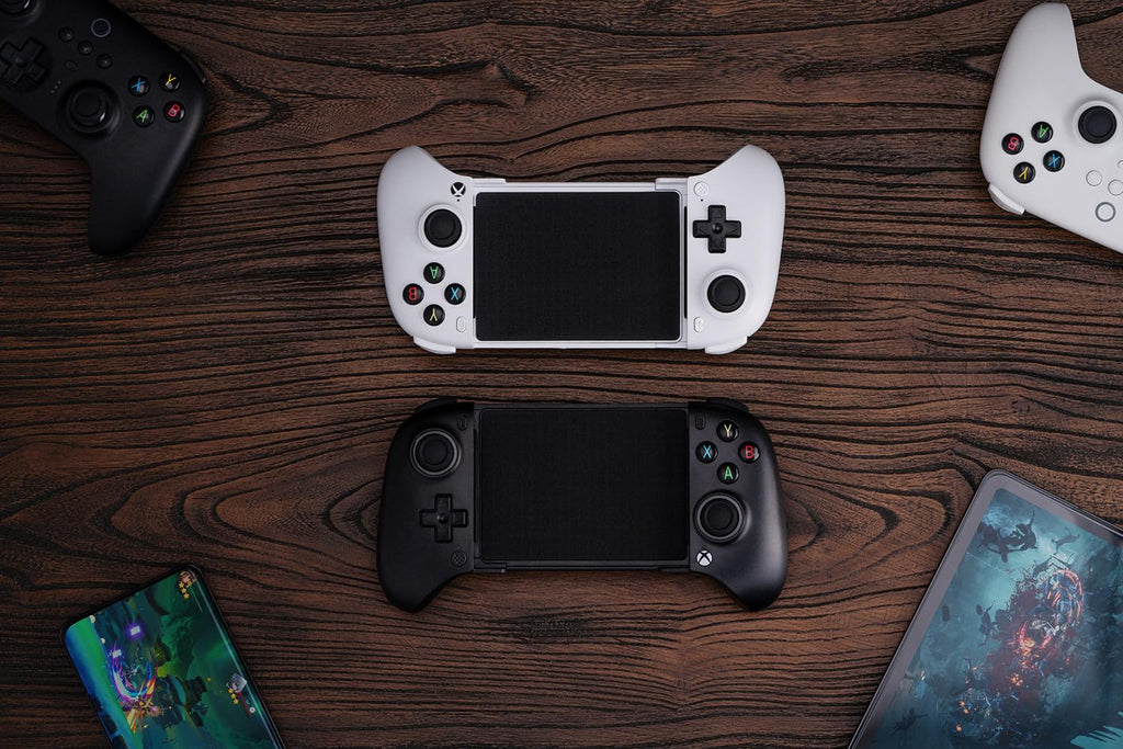 8Bitdo Ultimate Mobile Gaming Controller for iPhone, Apple, Android & Xbox Cloud Gaming, Bluetooth Gamepad with Hall Effect Joysticks, 2 Pro Back Buttons, Officially Licensed (White) - Like New