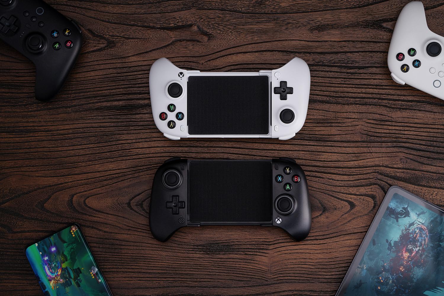 8Bitdo Ultimate Mobile Gaming Controller for iPhone, Apple, Android & Xbox Cloud Gaming, Bluetooth Gamepad with Hall Effect Joysticks, 2 Pro Back Buttons, Officially Licensed (White) - Like New