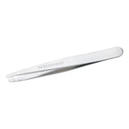 Tweezerman Black Matte Slant Tweezer, Professional Stainless Steel Precision Tweezers for Facial Hair and Eyebrows, (Pack of 1) - Damaged Box
