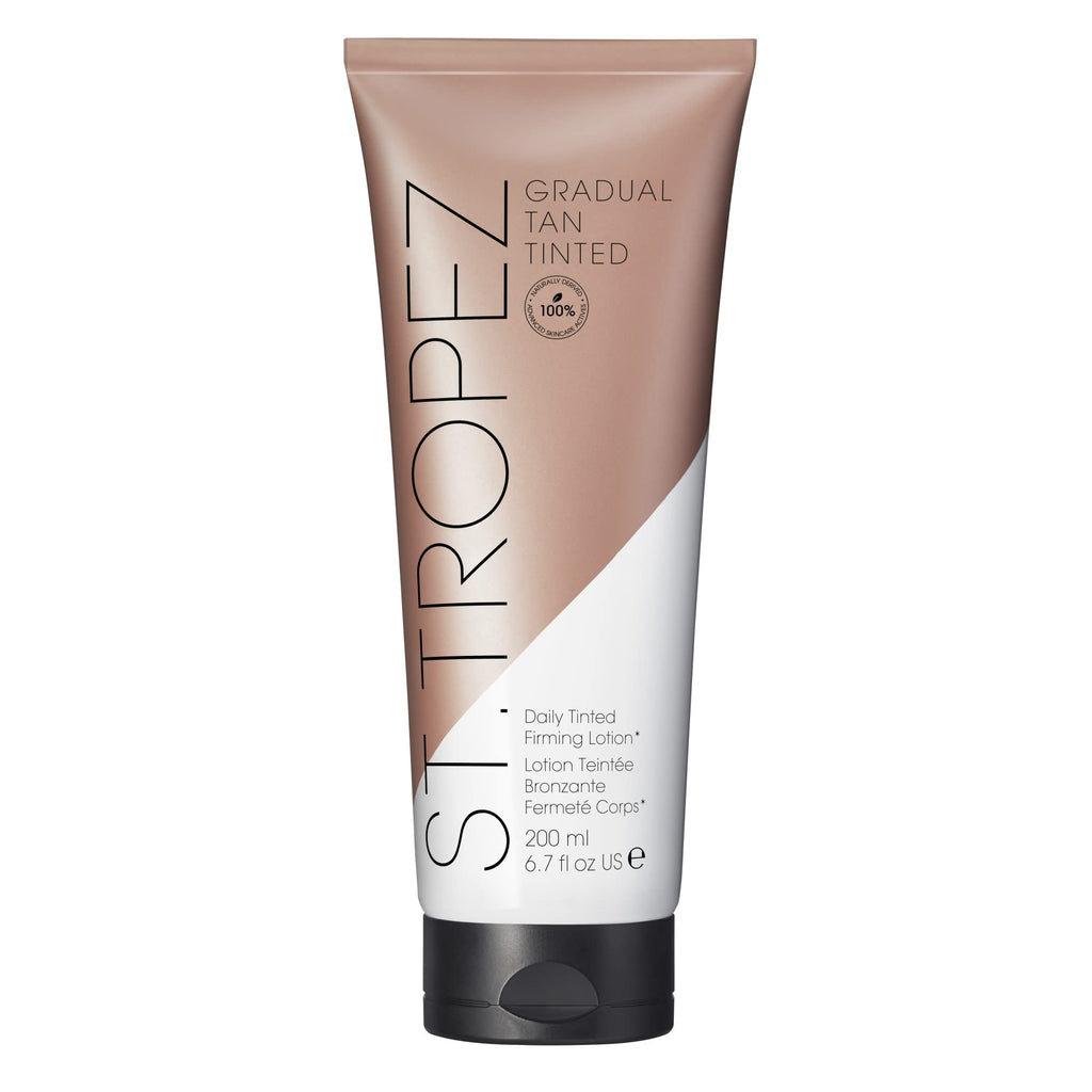St.Tropez Gradual Tan Tinted Daily Firming Lotion - Hydrating Vegan Self-Tanning Moisturiser with Hyaluronic Acid, Marine Algae & Antioxidants for a Natural Sunkissed Glow, 200ml - Damaged Box