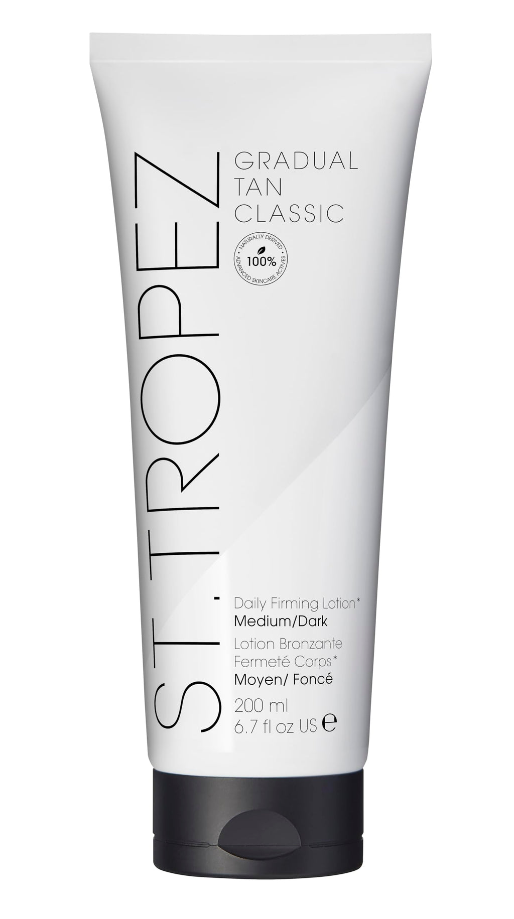 St.Tropez Gradual Tan Tinted Daily Firming Lotion - Hydrating Vegan Self-Tanning Moisturiser with Hyaluronic Acid, Marine Algae & Antioxidants for a Natural Sunkissed Glow, 200ml - Damaged Box