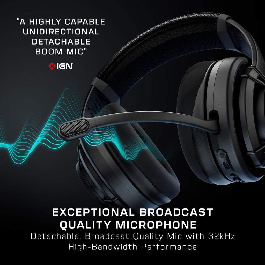 Turtle Beach Atlas Air Wireless Open Back PC Gaming Headset with 24-bit High-Fidelity Audio, Broadcast Grade Mic, Floating Earcup, Memory Foam Cushions and Bluetooth for PC, PS5, PS4 and Mobile - Like New