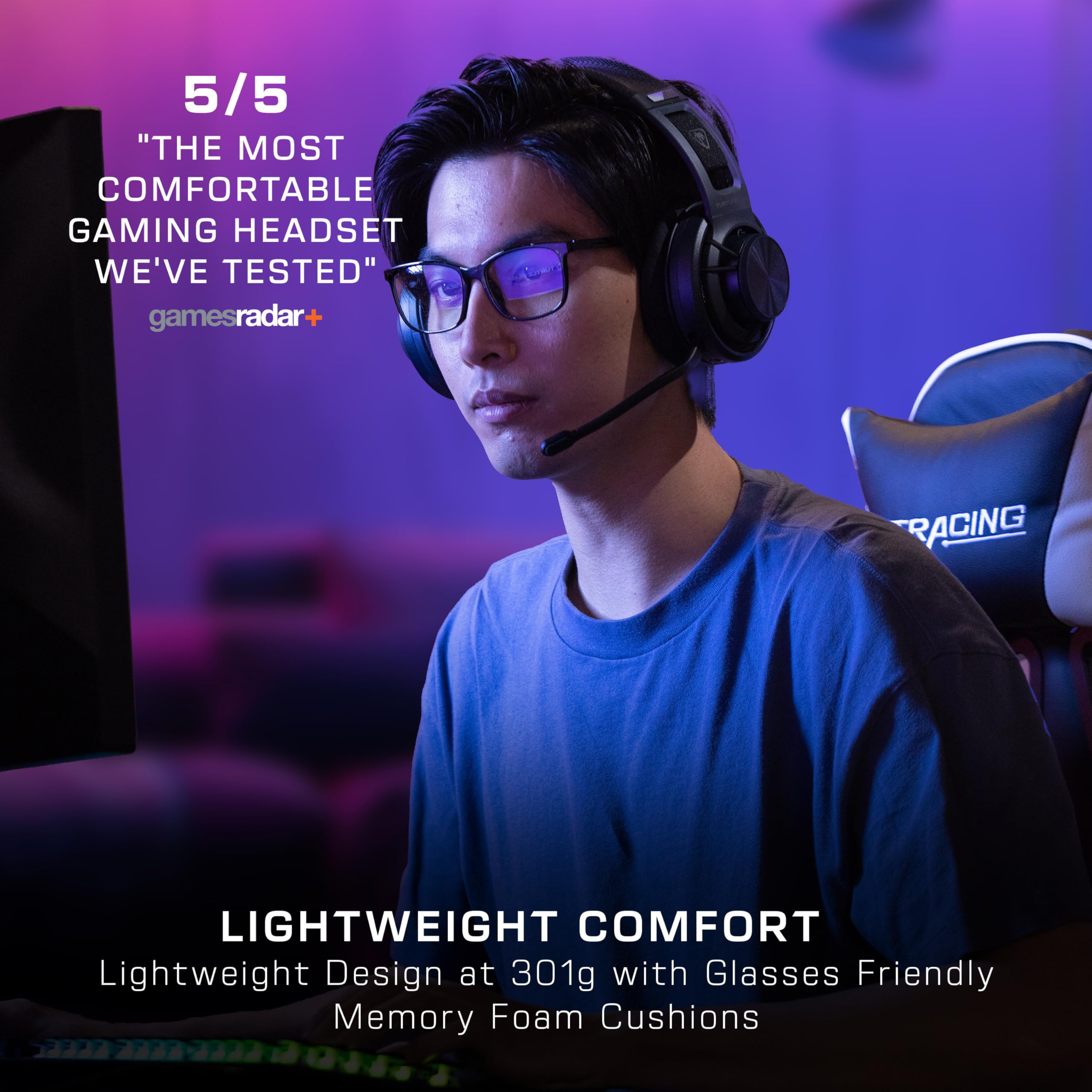 Turtle Beach Atlas Air Wireless Open Back PC Gaming Headset with 24-bit High-Fidelity Audio, Broadcast Grade Mic, Floating Earcup, Memory Foam Cushions and Bluetooth for PC, PS5, PS4 and Mobile - Like New