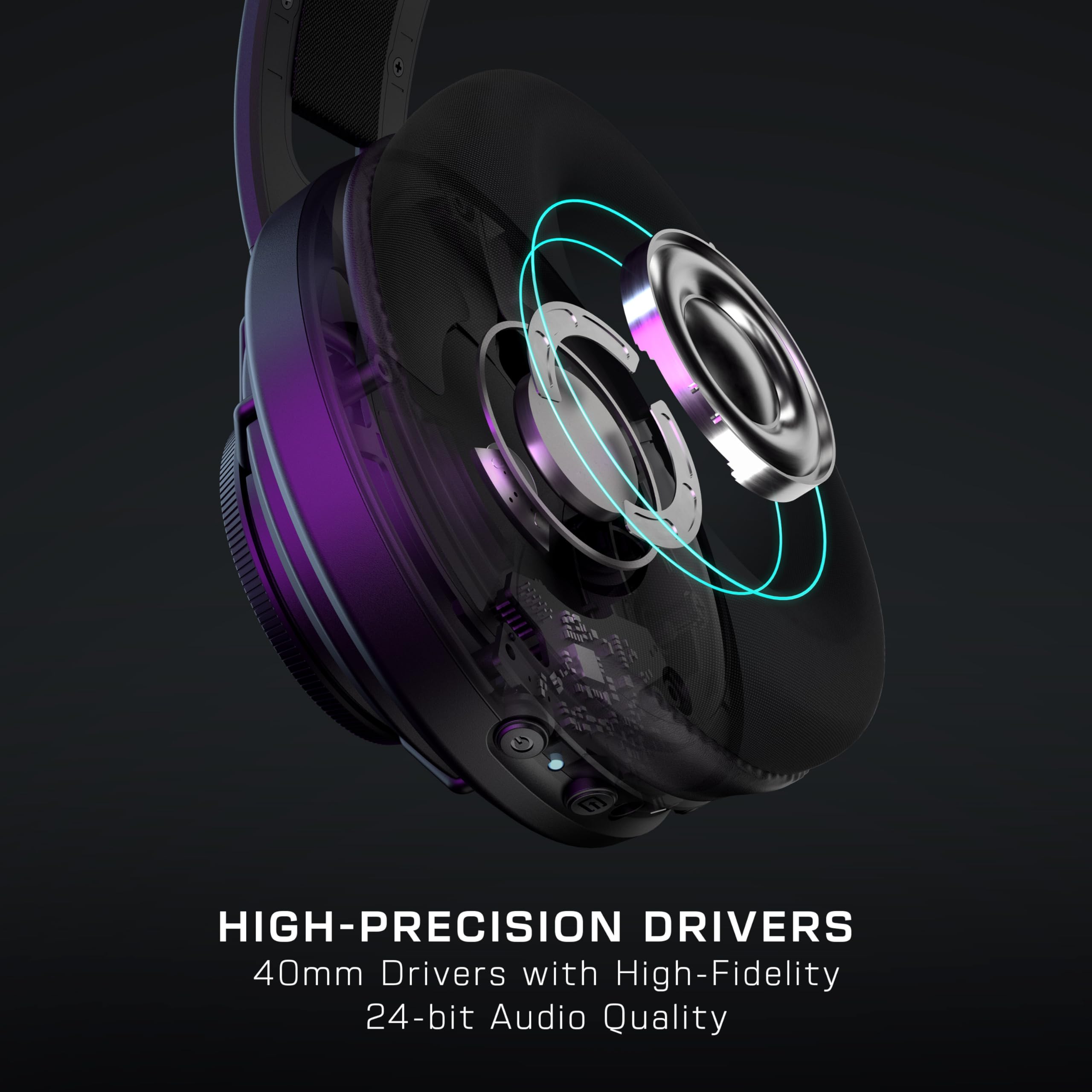 Turtle Beach Atlas Air Wireless Open Back PC Gaming Headset with 24-bit High-Fidelity Audio, Broadcast Grade Mic, Floating Earcup, Memory Foam Cushions and Bluetooth for PC, PS5, PS4 and Mobile - Like New