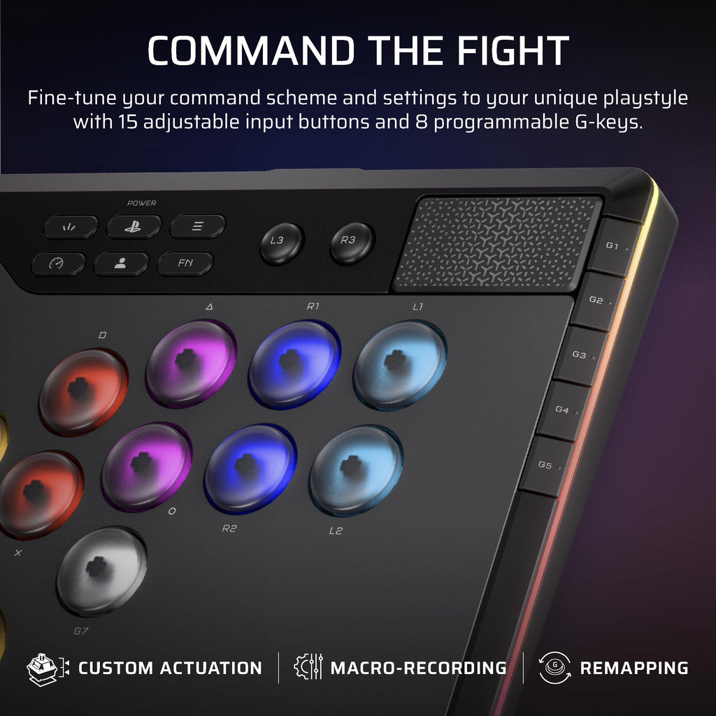 Corsair NOVABLADE PRO Wireless Hall Effect Leverless Controller - 15-Main Key Layout, 1000Hz Polling, 2.4GHz Wireless, SOCD, MGX Hyperdrive Hall Effect Magnetic Switches - PS5, PS4, PC - Black - Very Good