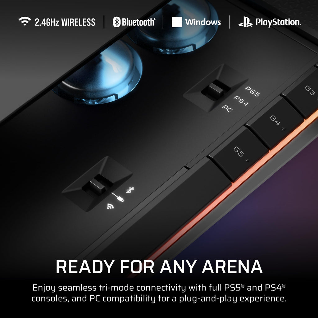Corsair NOVABLADE PRO Wireless Hall Effect Leverless Controller - 15-Main Key Layout, 1000Hz Polling, 2.4GHz Wireless, SOCD, MGX Hyperdrive Hall Effect Magnetic Switches - PS5, PS4, PC - Black - Very Good