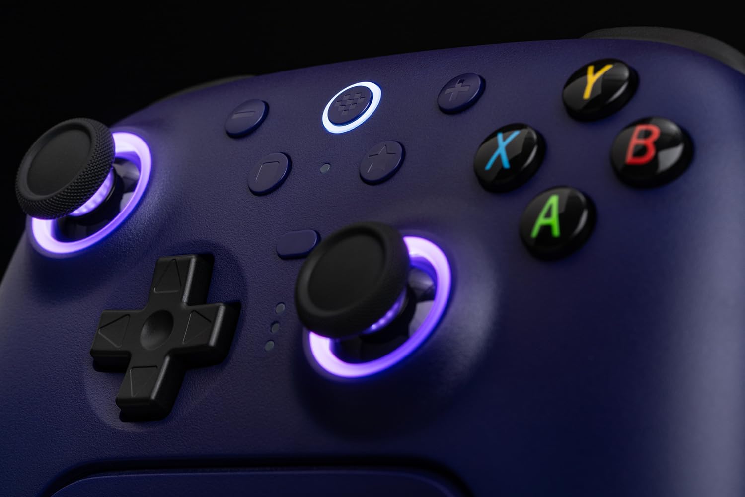 8Bitdo Ultimate 2 Wireless Controller for Windows & Android, Gaming Controller with TMR Joysticks, Switchable Hall Effect/Tactile Triggers, Motion Control, RGB Fire Ring, 8Speed Wireless Tech, Purple - Like New