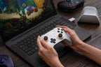 8Bitdo Ultimate 2 Wireless Controller for Windows & Android, Gaming Controller with TMR Joysticks, Switchable Hall Effect/Tactile Triggers, Motion Control, RGB Fire Ring, 8Speed Wireless Tech, Purple - Like New