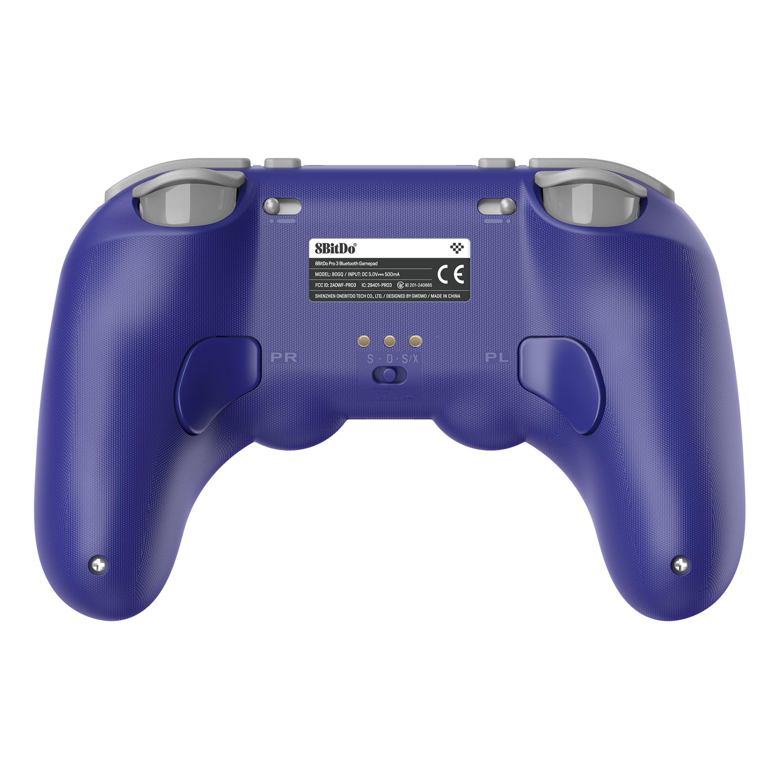 8BitDo Pro 3 Bluetooth Controller for Switch/Switch 2 - TMR Joysticks, Swappable ABXY Buttons, Pro Back Buttons, Charging Dock, Hall Effect Triggers, for Windows, Apple, SteamOS, Android - Purple - Like New