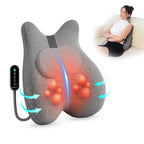 COMFIER Lumbar Cushion, Ergonomic Memory Foam Shoulder Massager, Shiatsu Back Massage with Heat, Graphene Heating Back Massager for Office Chair - Damaged Box