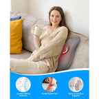 COMFIER Lumbar Cushion, Ergonomic Memory Foam Shoulder Massager, Shiatsu Back Massage with Heat, Graphene Heating Back Massager for Office Chair - Damaged Box
