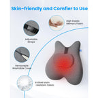 COMFIER Lumbar Cushion, Ergonomic Memory Foam Shoulder Massager, Shiatsu Back Massage with Heat, Graphene Heating Back Massager for Office Chair - Damaged Box
